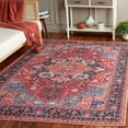 thumbnail image 3 of SAFAVIEH Serapi Winslow Oriental Machine Washable Area Rug, Red/Blue, 4' x 6', 3 of 13