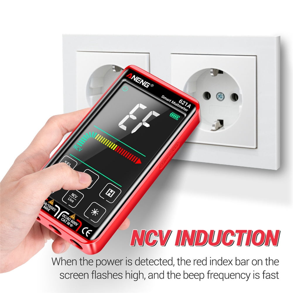 621A Touch Screen Intelligent Digital Multimeter 9999 Counts Auto Range Rechargeable NCV Universal Meter Ammeter