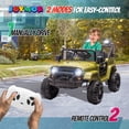 thumbnail image 3 of JOYMOR 12V Kids Ride on Truck with Remote Control, 4 Wheels Battery Powered Kids Car, Electric Play Car with LED Lights/Horn/Remote and Manual Control/3-5 MPH Speed/Gift for Girl Boy, 3 of 8