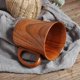 thumbnail image 5 of Jujube Wood Mug, 2pcs Wooden Tea Cup Coffee Beer Mugs Cup Set Handmade Japanese Sake Tea Cups Bamboo Cup With Handle For Gift Home Office Traveling, 5 of 5