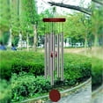thumbnail image 5 of 2Pcs Wind Chimes for Outside, Memorial Wind Chimes Deep Tone, Soothing Aluminium Windbell, Large Wind Chimes with 6 Tuned Tubes & Hook, 28'', 5 of 5