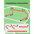 thumbnail image 4 of Paquete de 5 unidades de entrenamiento de velocidad Agility Hurdles GHB de 20 cm con bolsa de transporte, 4 of 9