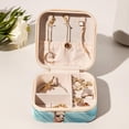thumbnail image 6 of Alpaca Travel Portable Jewelry Organizer Box with Earring Holder, Bracelet Holder, and Necklace Organizer for Girls and Women, 6 of 6