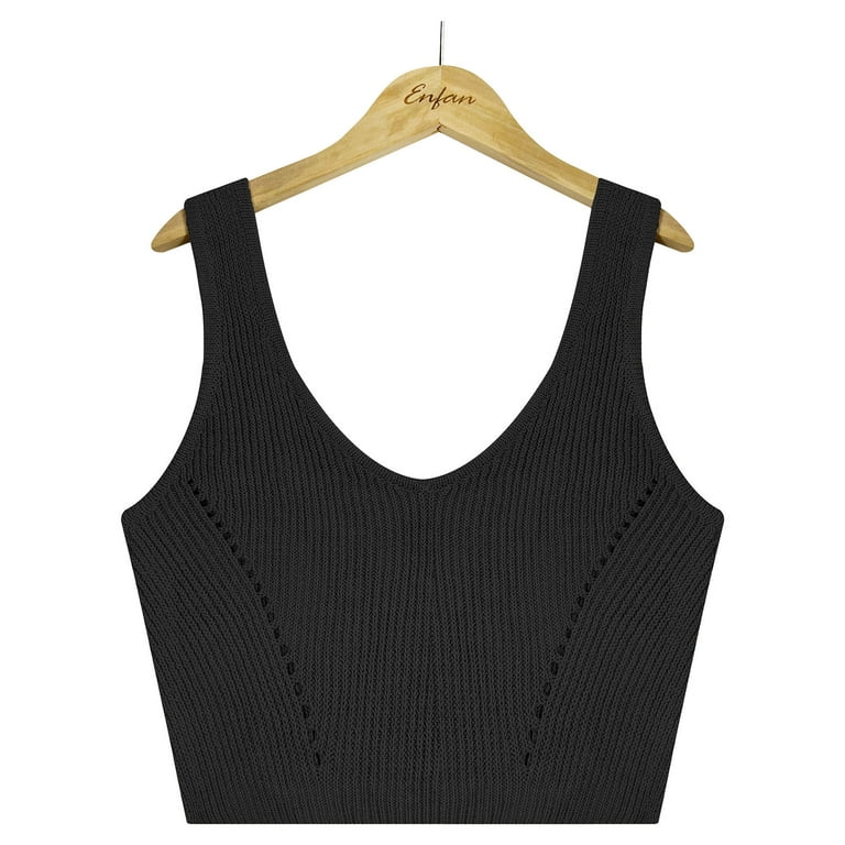 Fashion (e White Black)knitted Camis For Woman Tops For Women