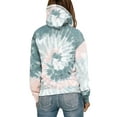 thumbnail image 3 of DYMADE Women Plus Size Loose Tie Dye Printed Hooded Long Sleeve Sweater Casual Top, 3 of 4