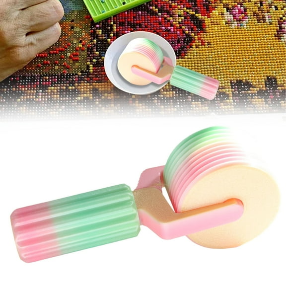 Diamond Art Roller, 2025 New Essential DIY Craft Tool for Rhinestone Embroidery, Easy-Grip Hand Roller, Detachable Diamond Art Tools and Accessories, 4.13x1.18"