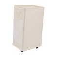 thumbnail image 4 of veasfak Foldable Laundry Hamper Laundry Basket with Wheels Storage Container for Laundry White, 4 of 9