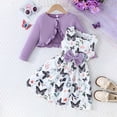thumbnail image 2 of MEZZALL Girls Outfits 2PCS Sets Toddler Dresses With Jacket Casual Summer Fall Outfits Baby Girls Fashion Sleeveless Dress O-Neck And Cardigan Two Piece Outfits Dailywear Trendy / 6-7 Years, 2 of 9