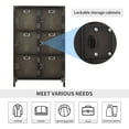 thumbnail image 4 of STANI Metal Locker Storage Cabinet, 47.3” Employees Industrial Steel Storage Locker Cabinet with Shelves and 6 Lockable Doors for Home, Office, 4 of 8