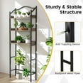 thumbnail image 6 of Costway 3-Tier Over-The-Toilet Bathroom Spacesaver Storage Rack Standing Shelf Organizer Black, 6 of 10