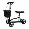 Knee Scooter Walker Foldable with Turning Brake Basket Drive Cart Medical Leg Supporter, Black