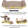 thumbnail image 4 of Grattoir Chat Carton (2 Pcs) Griffoir pour Chats Ondulé Planche à Gratter avec Herbe à Chat, 4 of 5