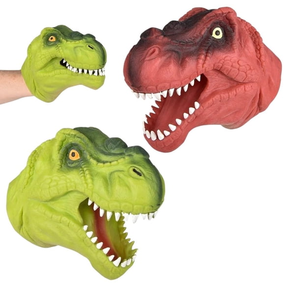 Set de 2 títeres de mano elásticos de dinosaurio ZoomBee