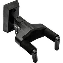 Hercules Universal AutoGrip Wall Mount Guitar Hanger, Black Wood Base, Short Arm