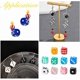 thumbnail image 4 of 56 dijes de dados de resina en 14 colores, con agujeros y ojales. Ideales para pulseras, collares y aretes., 4 of 7