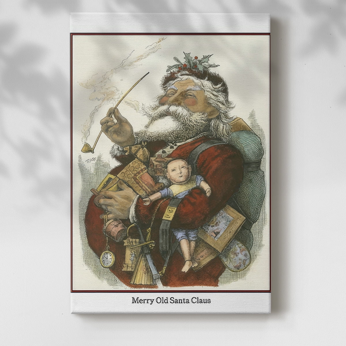 Merry Santa- Gallery Wrapped Canvas