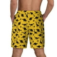 thumbnail image 3 of Kdxio Dinosaur Print Men's Swim Trunks with Compression Liner 7 Inch Inseam Quick Dry Swim Shorts, 3 of 7