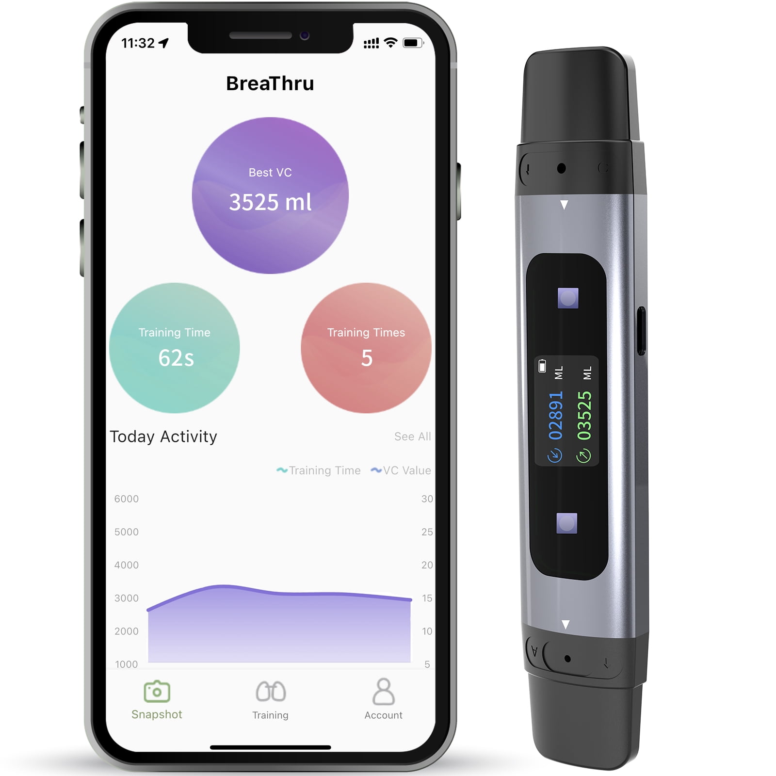 Smart Inspiratory Expiratory Muscle Trainer Perfect Breathing Exercise