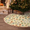 thumbnail image 5 of KLL Christmas Tree Skirt,Party Decorations Farmhouse for Christmas Decorations Holiday Party 30" -Paw In Groovy Style, 5 of 6