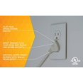 SlimLine 2236 Flat Plug Extension Cord, 2Wire, 7Foot, White