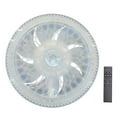 thumbnail image 2 of YiBai Ceiling Fan With Lights Enclosed Low Fan Light Ceiling Light With Fan Hidden Fan Delier With Remote Control, Muticolor #N.511, 2 of 8