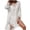 White, variant on Staron Women's Beach Crochet Coverup Tassel Hollow Out Loose Casual Button Shirt Dress Swimsuit Bikini Cover Up, Hot Pink FREE SIZE