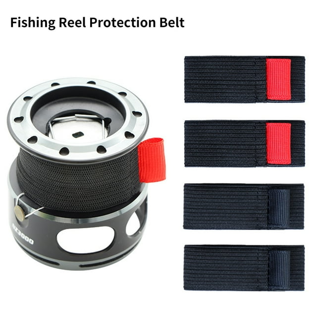 4Pcs Great Flexibility Fishing Reel Protective Belt Easy to Use Fishing Gear Professional Fishing Reel Cover for Angling