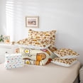 thumbnail image 5 of Homewish Kawaii Capibara Teens Twin Bedding Sets 7-Piece, Cute Hamburger Fast Food Bedding Comforter Set, Yellow Cartoon Animal Reversible Sheet Sets, Luxury Bedroom Decor, 5 of 7