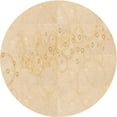 thumbnail image 1 of Ahgly Company Machine Washable Indoor Round Transitional Yellow Orange Area Rugs, 6' Round, 1 of 7