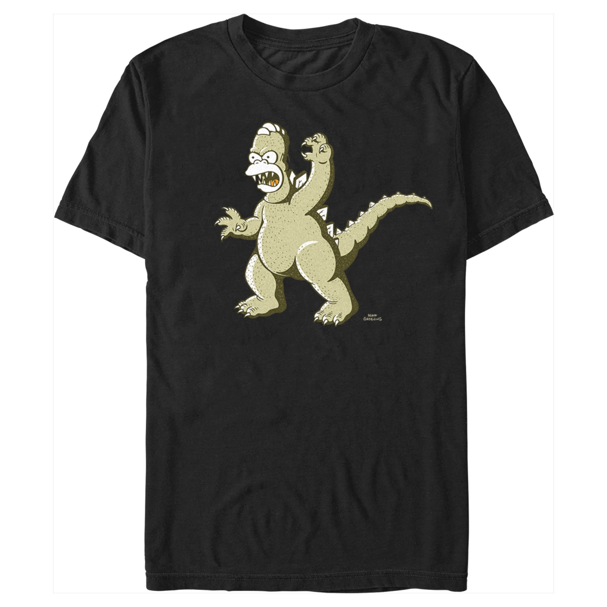 T-shirt Simpsons The Homer Horror Picture Show - Homme/Femme - Blanc Et Noir - Coton - Gildan - Unisexe
