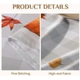 thumbnail image 4 of Fall Tablecloth Rectangle 60x102 Inch, Thanksgiving Autumn Harvest Pumpkin Buffalo Plaid Decoration Table Cloth, Stain Resistant Table Cover for Party/Dining/Holiday, Grey Checkered, 4 of 6