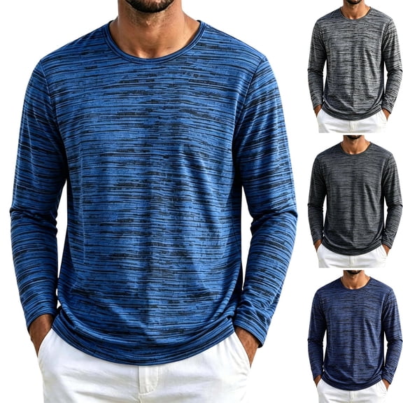 Men's Long Sleeve Shirt Quick Dry Lightweight Workout Tee Moisture Wicking Activewear T-Shirts