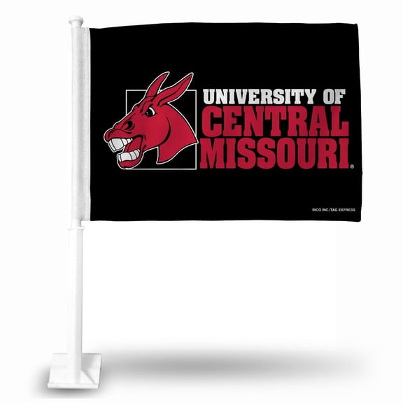 Central Missouri NCAA Mules 14x19 Double Sided Window Mount Car Flag