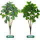 thumbnail image 3 of 1 ramo de plantas verdes artificiales, trébol artificial, planta artificial, adorno de jarrón, 3 of 6