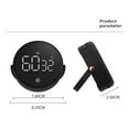 thumbnail image 4 of CNKOO Digital Kitchen Magnetic Timer Rotation Control Visual Magnetic Timer for Home Kitchen Bathroom Office - Black, 4 of 8