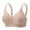 Khaki, variant on Timegard Bras for Women Wide Strap Full Support No Underwire Solid Color Comfy Thin Seniors Bralette