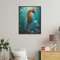 thumbnail image 4 of Paint By Numbers Kit for Adults Beginner - DIY Orange Seahorse Underwater Scene Canvas Painting Kits for Adults, Frameless Paint By Number for Adults for Home Wall Decor 16x20 Inch, 4 of 7