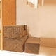 thumbnail image 3 of Cesta de almacenamiento de ratán tejido con tapa Cestas de lavandería de algas marinas Organizador de maquillaje para baño, sala de estar, cocina - Disponible en 3 diseños S, M, L 4YBqRDQ0D, 3 of 5