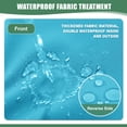 thumbnail image 4 of Ottowood Outdoor Deep Seat Cushions Set of 2, 22x22x3 Water-Repellent Patio Cushions, Teal, 4 of 8