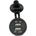 thumbnail image 2 of Dorman 84622 12V DC Accessory Socket Dual USB 5V 1A/2.1A, 2 of 3