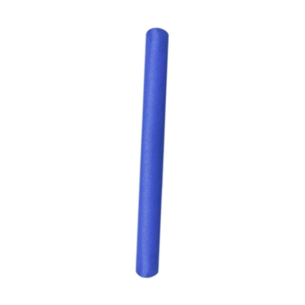 Fideos de natación para piscinas, tubo de espuma flexible, espuma hueca de colores brillantes Azul