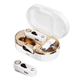 thumbnail image 1 of 2 Micrófonos Bloosom  De Solapa Inalámbricos Para iPhone Y Android blanco dorado, 1 of 5