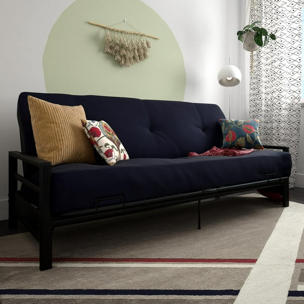Dhp Miles Metal Futon Frame Black Walmart Com Walmart Com