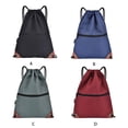 thumbnail image 4 of Naiovety Mochila con cordón de tela Oxford, bolsa impermeable para deportes de Fitness, organizadora Ropa Deportiva, Zapatos, 4 of 6