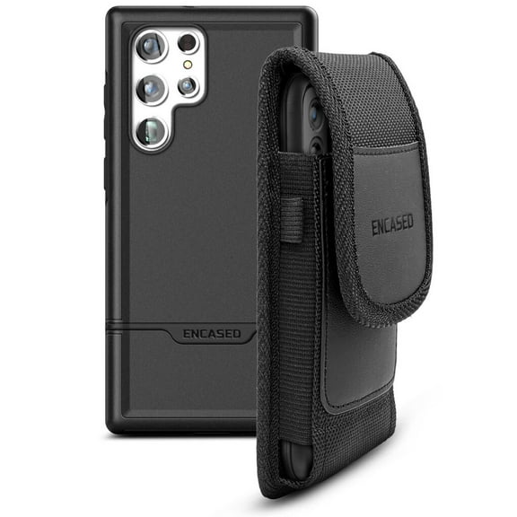 Encased Nylon Holster   Rebel Case Compatible with Samsung Galaxy S22 Ultra Belt Clip Case and Pouch
