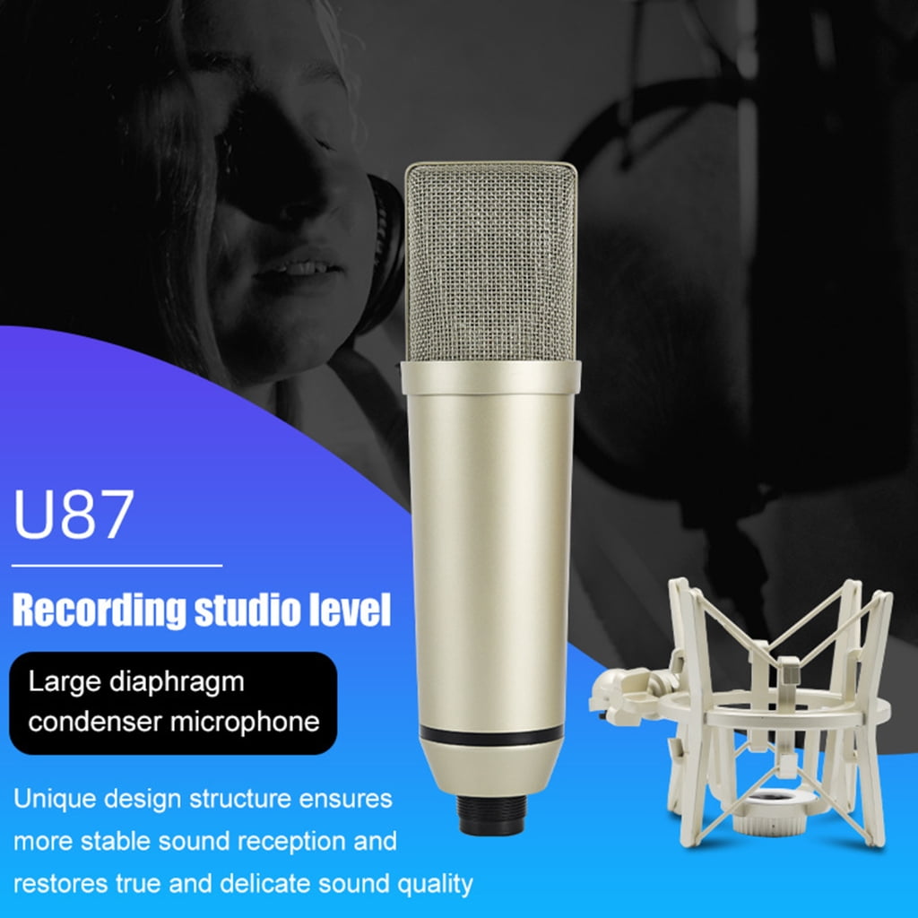 NEXAVKPR High Sensitivity Condenser Microphones Noise Reductions XLR Interfaces For Home Studio
