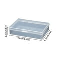 thumbnail image 4 of Baohd 2 Pcs Boîtes Transparentes Conteneur Rangement Cartes à Jouer Maison Carré, 4 of 7