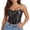 Black, variant on Women's Lace up Corset Tops Lace Boned Overbust Bustier Corset Top