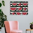 thumbnail image 3 of Yiluyinqing Watermelon Slices Wall Decor for Bedroom and Kitchen, Modern Canvas Prints Ready to Hang - Home Art Decor 16x12in, 3 of 6