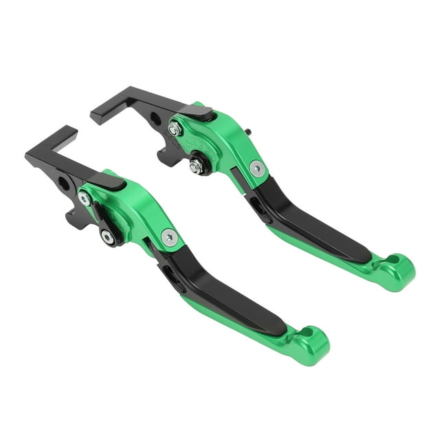 Par de palancas de embrague de freno de motocicleta, repuesto extensible para YAMAHA XMAX 250 XMAX300 XMAX400, color verde Jadeshay A